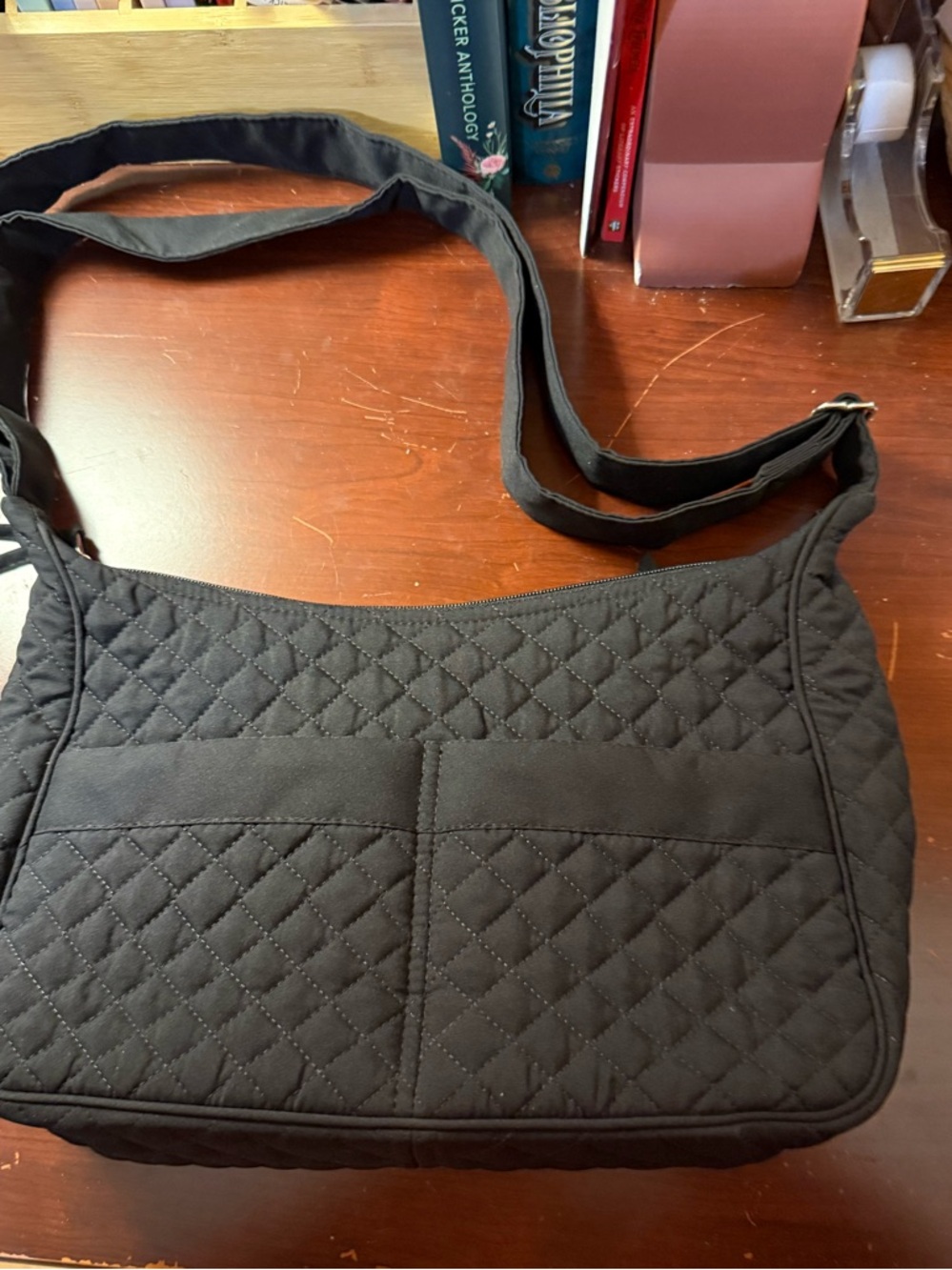 Quilted Black Crossbody Bag Stephanie Dawn